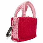 Charles Jeffrey Loverboy Women's Bulldog Charm Bucket Bag in Red/Pink 