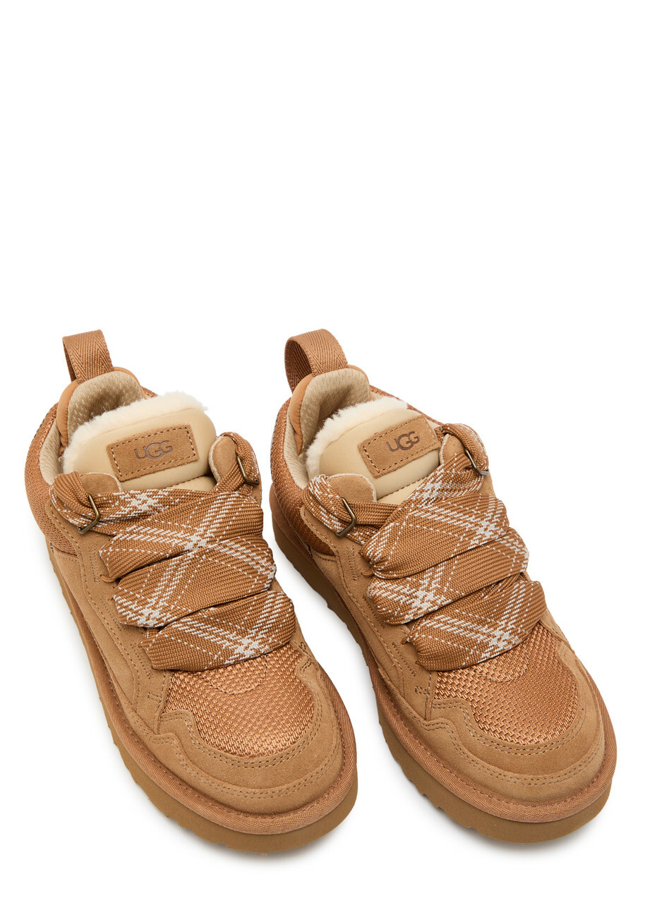 Ugg Lowmel Panelled Suede Sneakers Brown