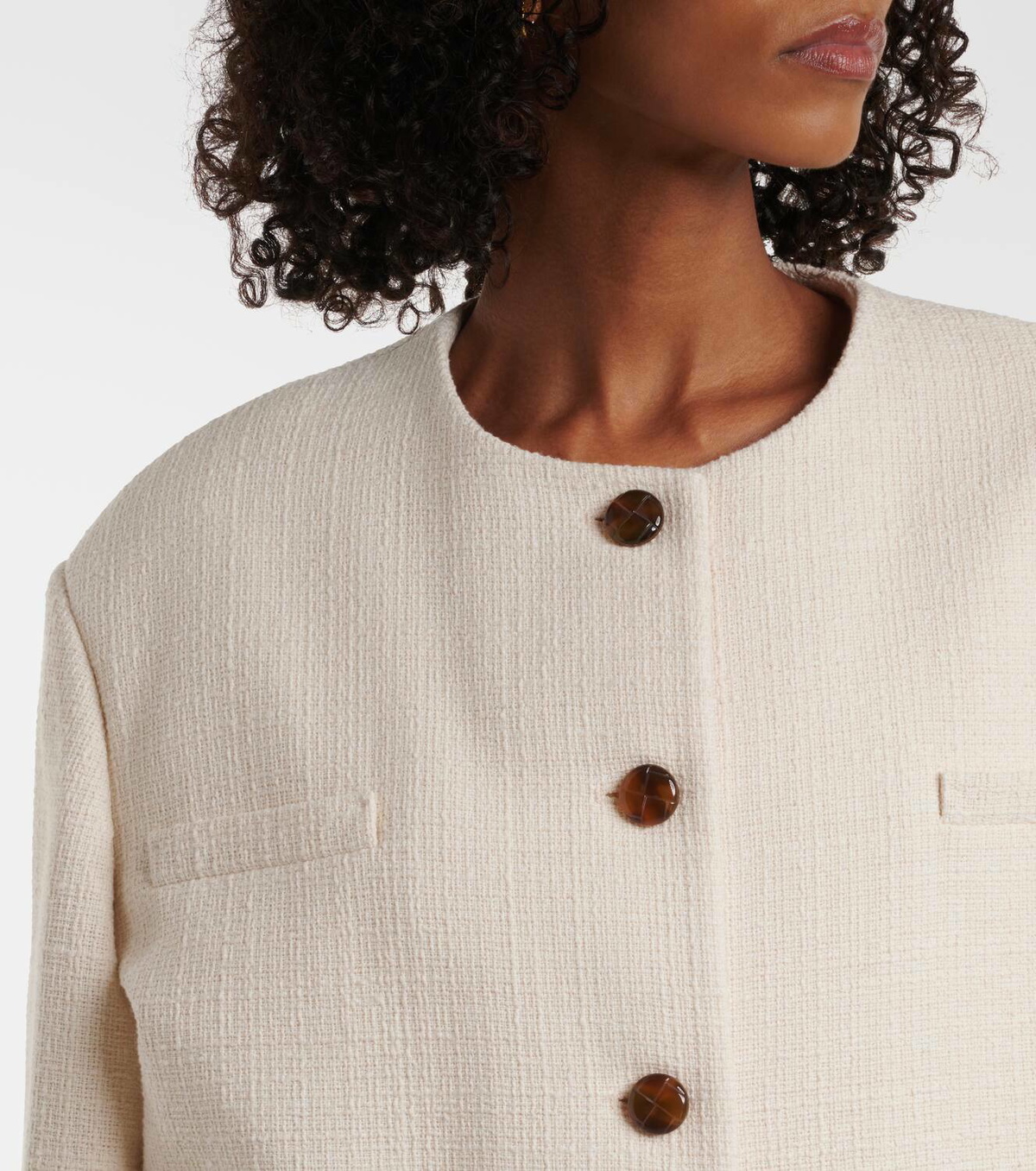 Blazé Milano Missy Gliss cotton-blend bolero jacket