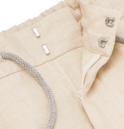 Brunello Cucinelli - Pleated Linen Drawstring Trousers - Unknown