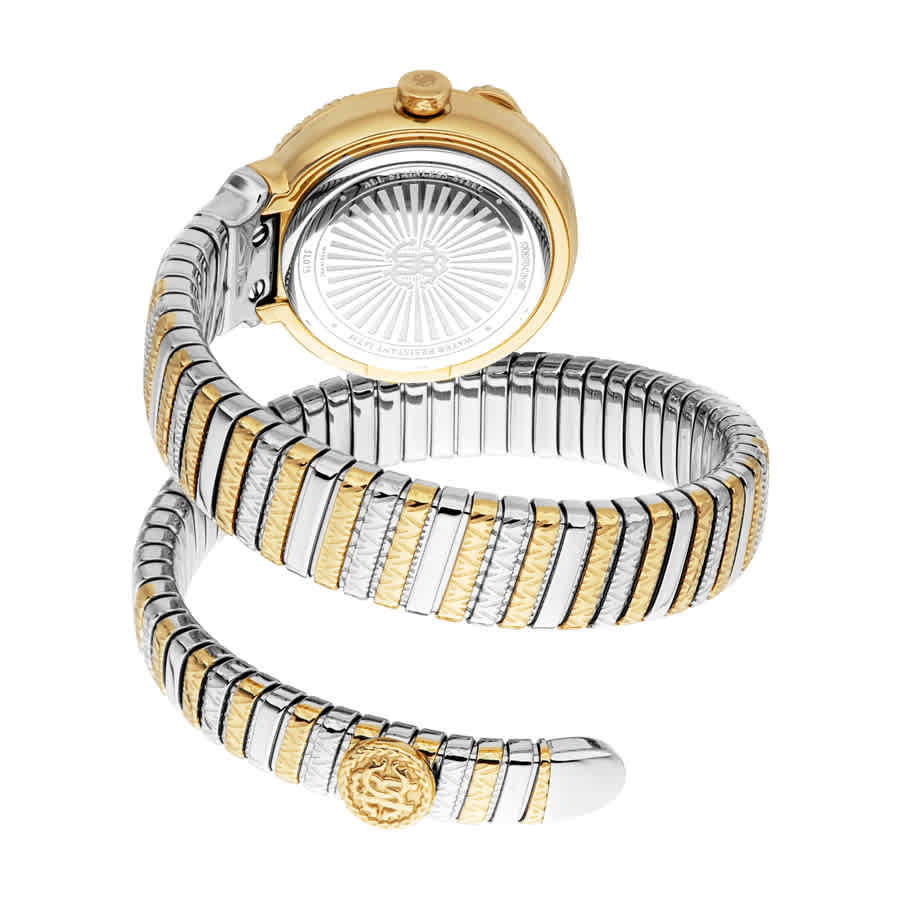 Roberto Cavalli Snake Core Silver-tone Dial Ladies Watch RC5L075M0055