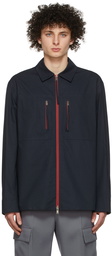 Jil Sander Blue Organic Cotton Jacket