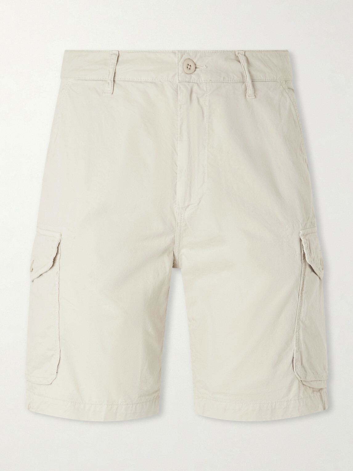 Hartford - Battle Straight-Leg Cotton Shorts - Neutrals