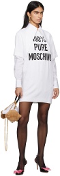 Moschino White '100% Pure Moschino' Minidress