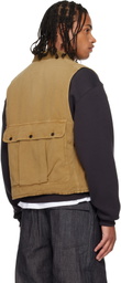 visvim Tan Matto Hunting Denim Vest