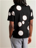 Folk - Convertible-Collar Polka-Dot Cotton-Voile Shirt - Black