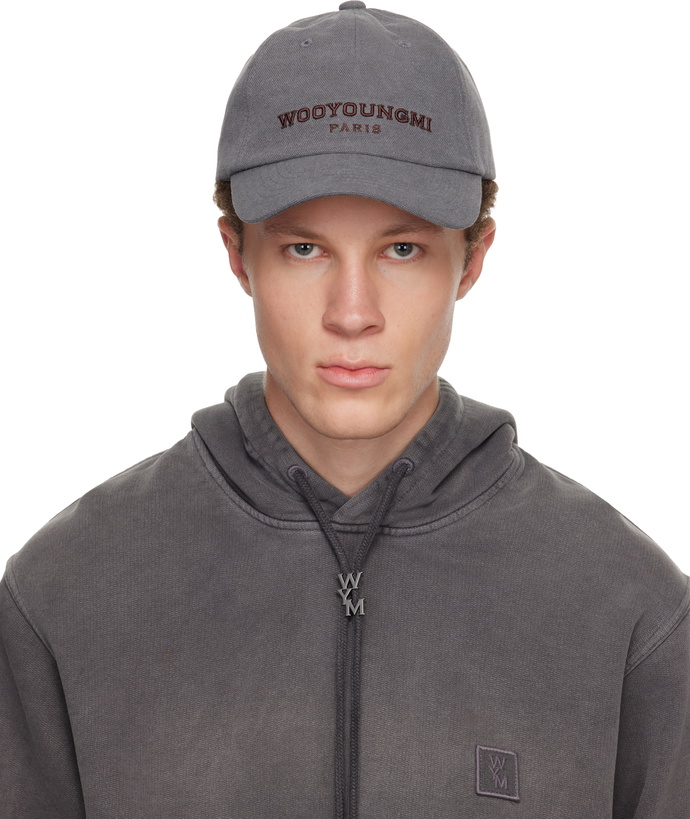 Photo: WOOYOUNGMI Gray Dyed Oxford Ball Cap