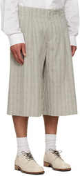 OUR LEGACY Gray Split Shorts