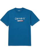Carhartt WIP - Toothpaste Printed Cotton-Jersey T-Shirt - Blue