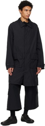 Y-3 Black Cropped Straight Leg Cargo Pants