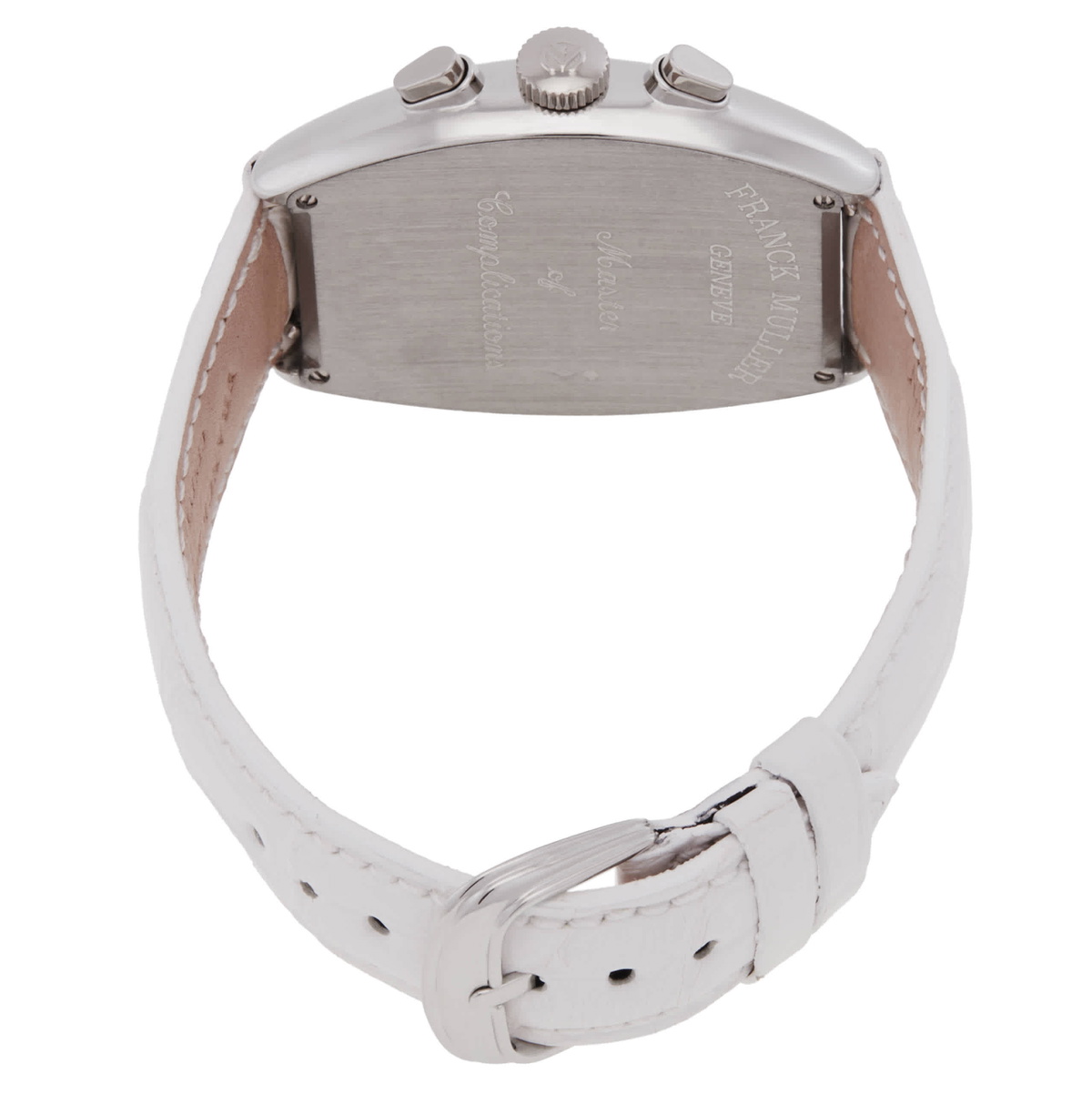 Franck Muller Cintree Curvex Chronograph Automatic Silver Dial Ladies Watch 6850 CC AT-WHT