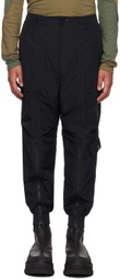 meanswhile Black Padding Cargo Pants