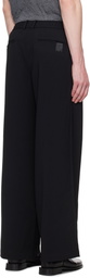 N.Hoolywood Black Wide Trousers