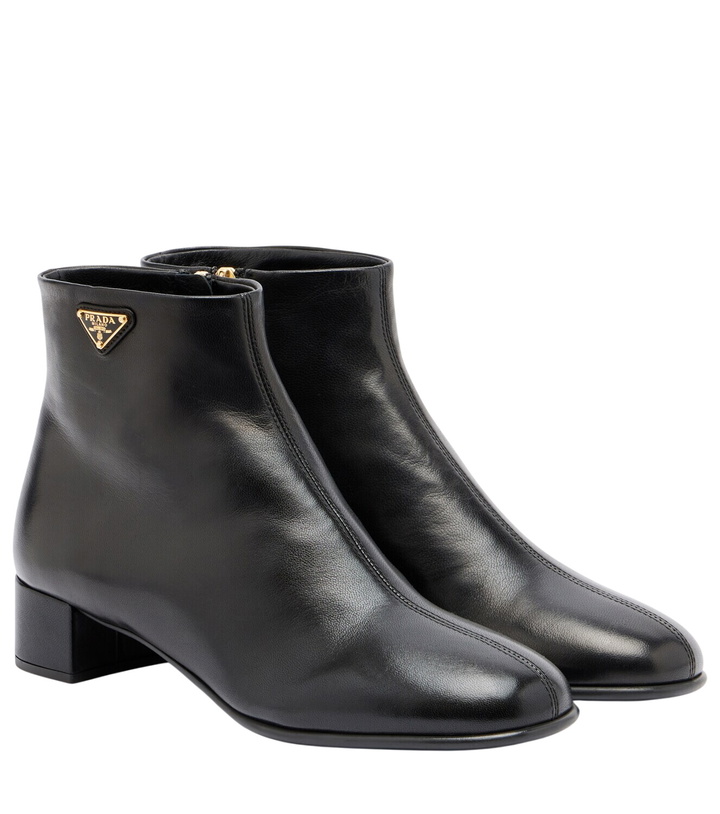 Photo: Prada Leather ankle boots