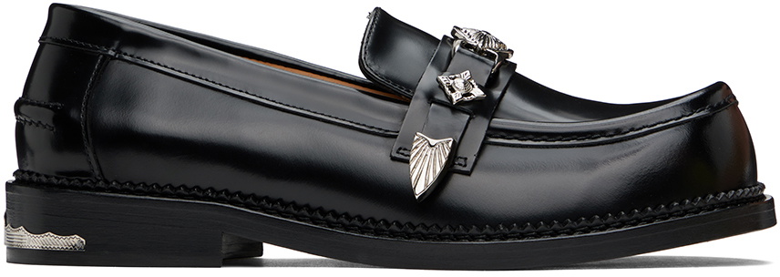 Toga Virilis Black Polished Loafers Toga Virilis