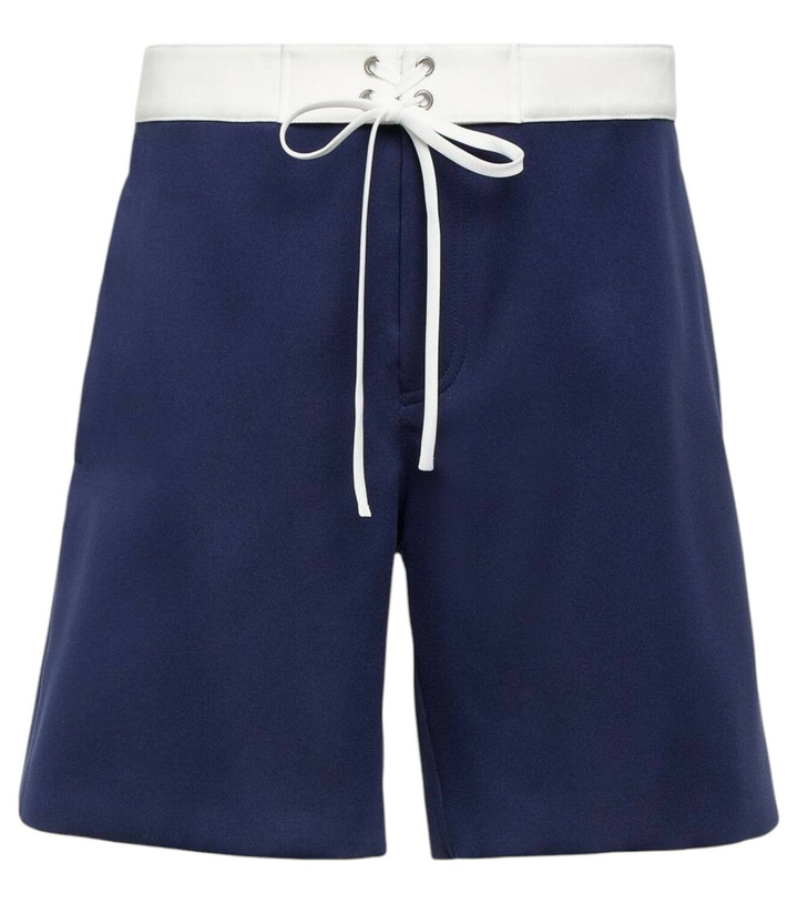 Photo: Miu Miu Satin Bermuda shorts