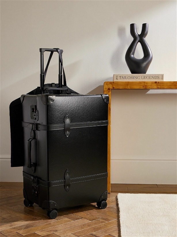 Photo: Globe-Trotter - Centenary XL Leather-Trimmed Vulcanised Fibreboard Suitcase
