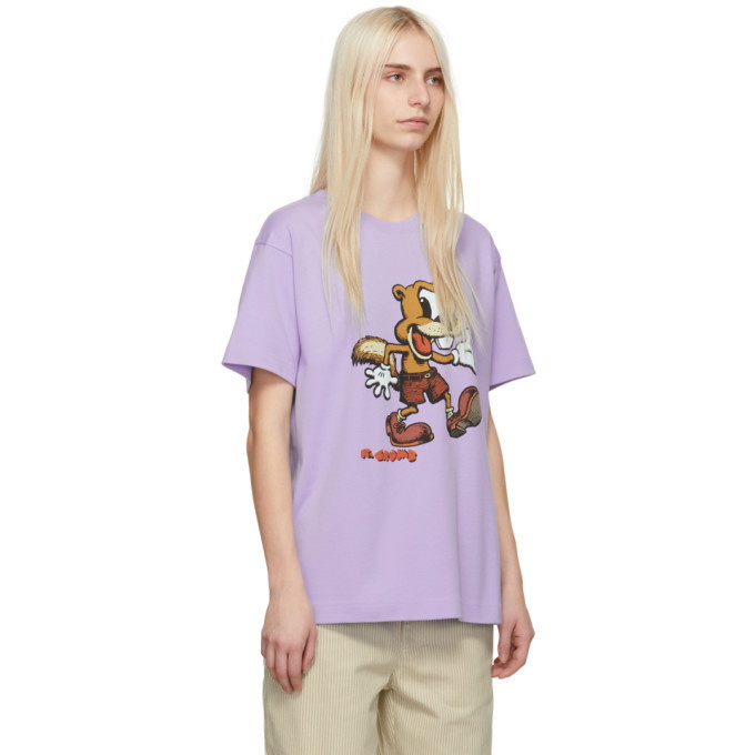 Marc Jacobs Purple Redux Grunge R. Crumb Squirrely T-Shirt Marc Jacobs