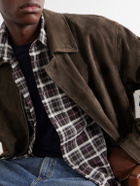 NN07 - Deon 50037 Checked Woven Organic Cotton Shirt - Brown