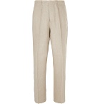 Our Legacy - Striped Herringbone Linen Trousers - Neutral