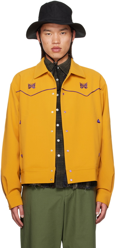 Photo: NEEDLES Yellow Piping Cowboy Jacket