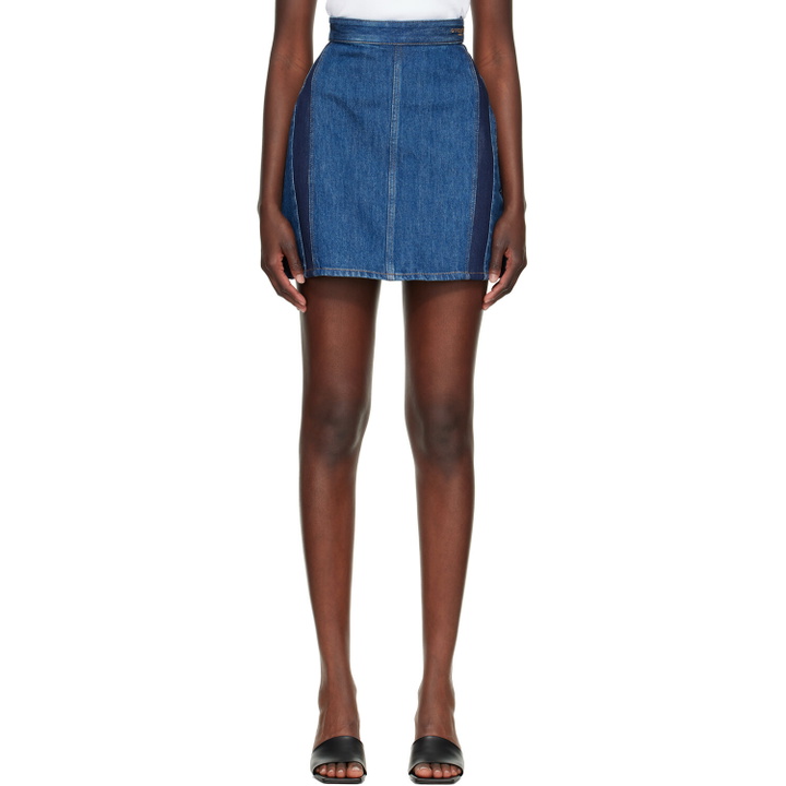 Photo: Givenchy Blue Cocoon Denim Miniskirt