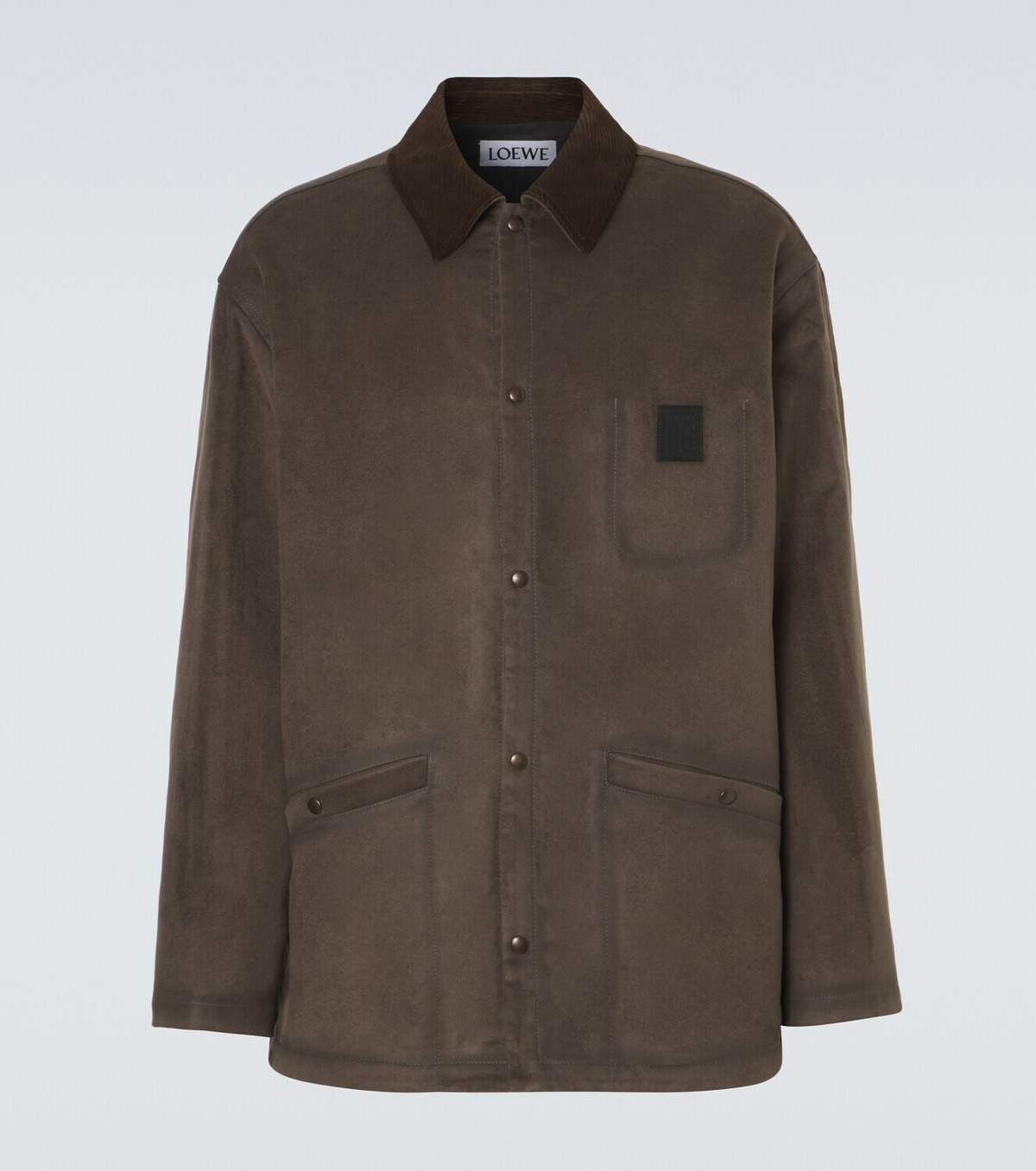 Loewe Suede-trimmed jacket
