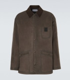Loewe Suede-trimmed jacket