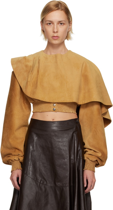 Photo: Nicklas Skovgaard Tan Sally Suede Jacket