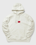 Tommy Jeans Flag Hoodie White - Mens - Hoodies