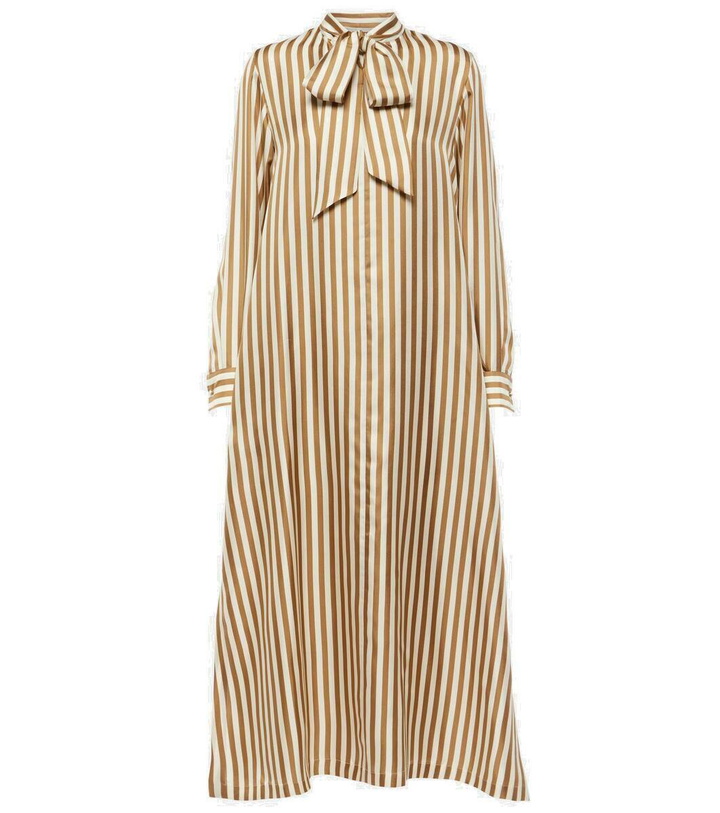 Photo: Max Mara Faesite striped silk twill maxi dress