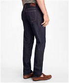 Brooks Brothers Men's Supima Stretch Denim Slim Fit Jeans | Dark Rinse