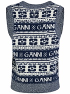 GANNI - Logo Wool Blend Vest