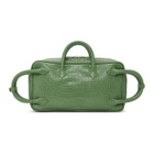 Dheygere Green Python Multi Strap Duffle Bag