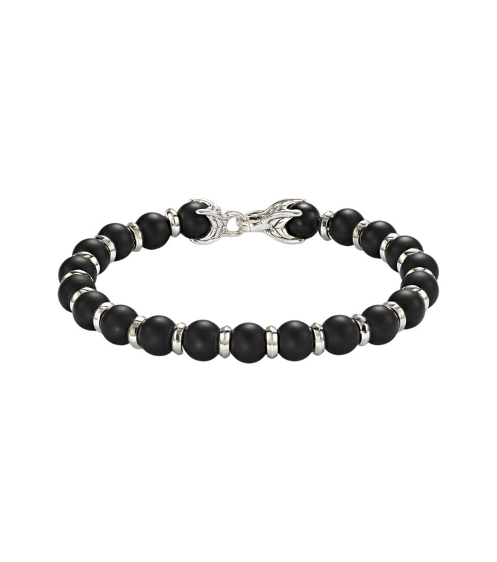 Photo: David Yurman Spiritual Beads sterling silver bracelet with black onyx