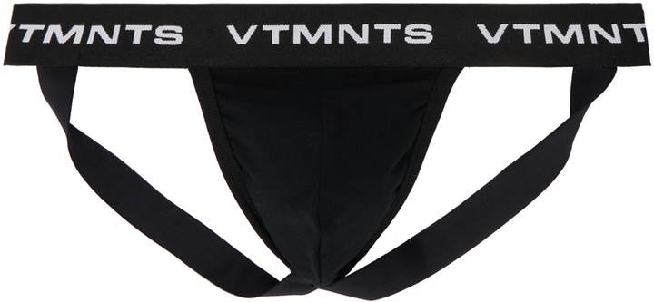 Photo: VTMNTS Black Logo-Woven Jockstrap
