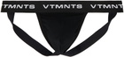 VTMNTS Black Logo-Woven Jockstrap
