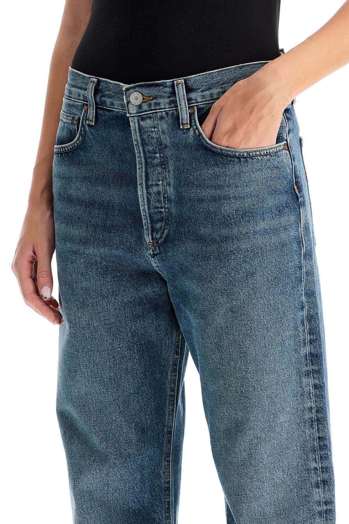 AGOLDE ca straight low-waist jeans by fran Blue AGOLDE