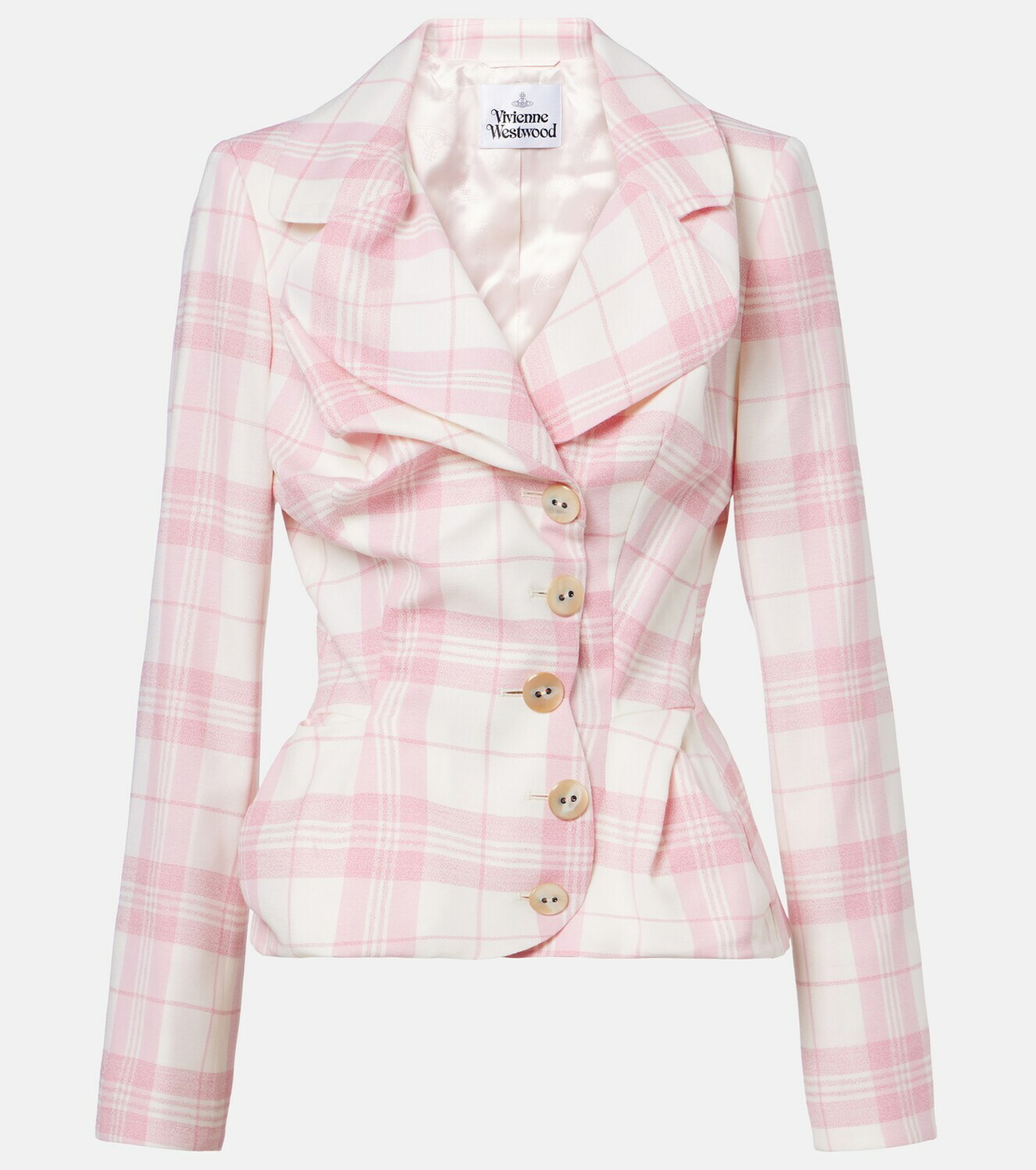 Vivienne Westwood Checked wool-blend blazer