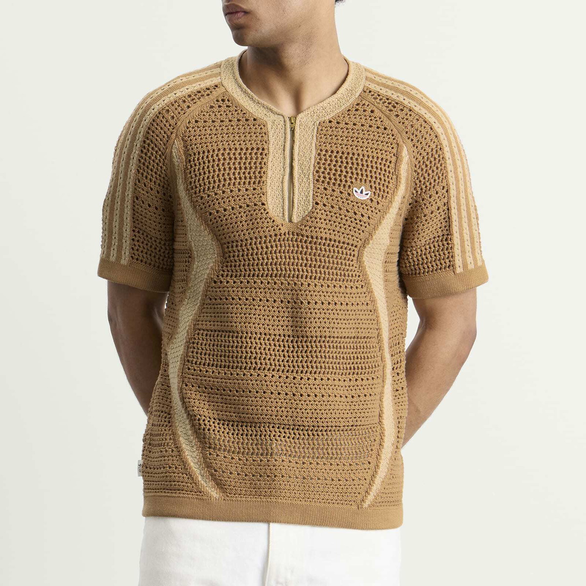 Adidas Men's Clot Knit Jersey By Edison Chen in Cardboard