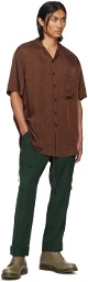 Song for the Mute Brown Oversized Shirt