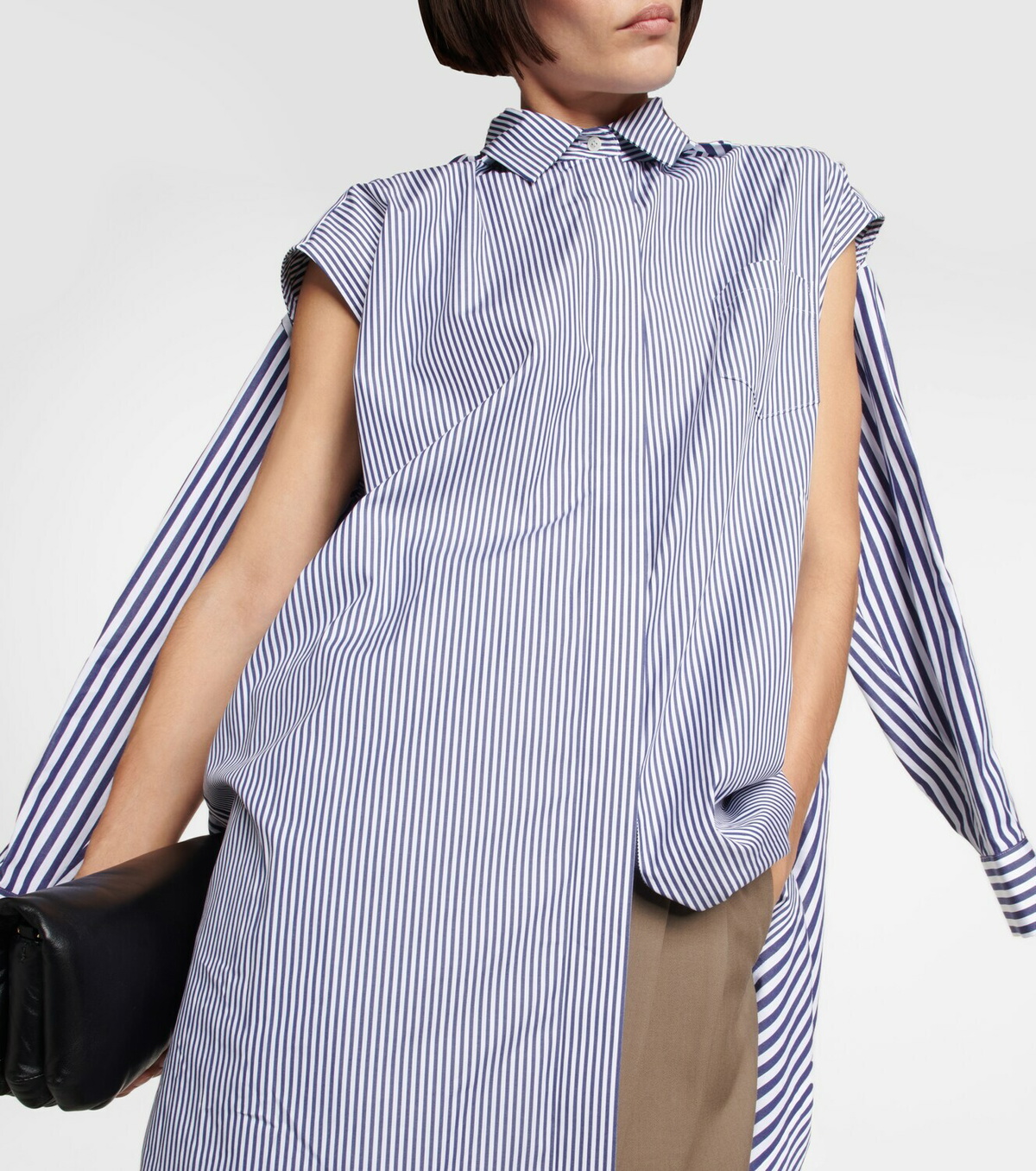 Sacai striped outlet dress