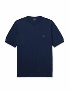 Etro - Logo-Embroidered Cotton T-Shirt - Blue