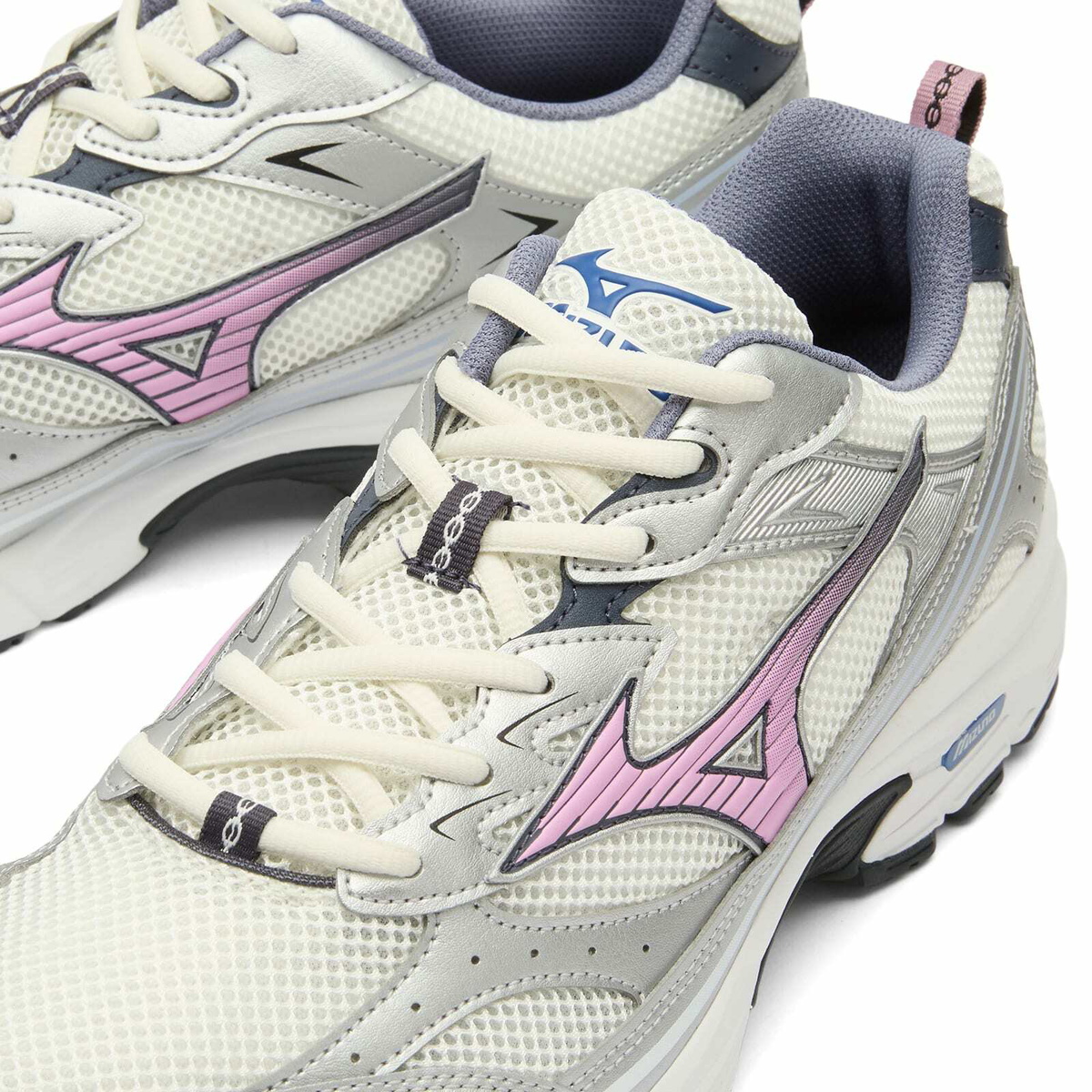 Mizuno MXR "SPORT" Sneaker in Snow White/Lilac Chiffon/Silver