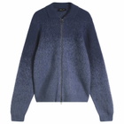 Dime Men's Mohair Double Zip Knit in Midnight Blue