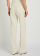 Another Tomorrow Straight-leg Jersey Trousers White