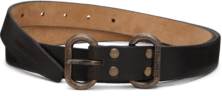 Photo: Dsquared2 Brown Cracked Leather Belt