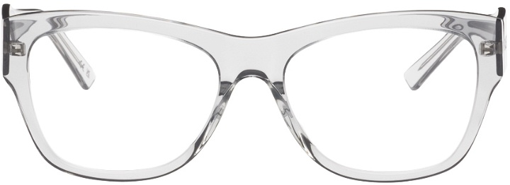 Photo: Balenciaga Gray Square Glasses