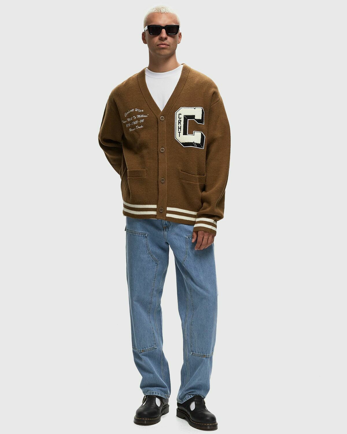 Carhartt Wip Brown Ducks Cardigan Brown Zippers & Cardigans