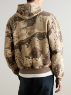 KAPITAL - Peckish Choco-Chip Printed Cotton Hoodie - Neutrals